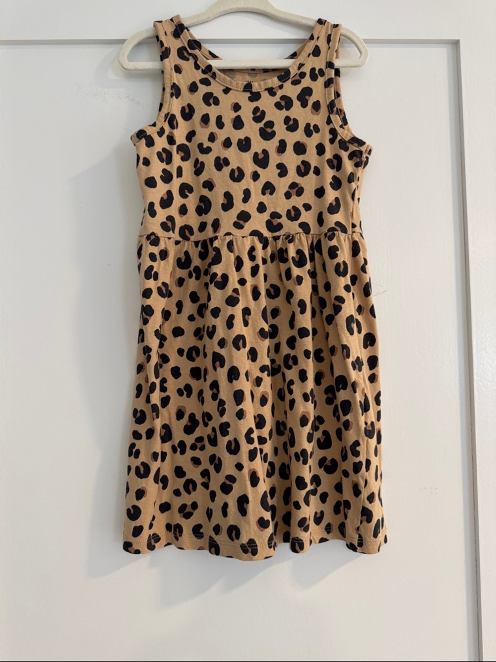 H&M Girls Leopard Print Sleeveless Dress size 5/6T